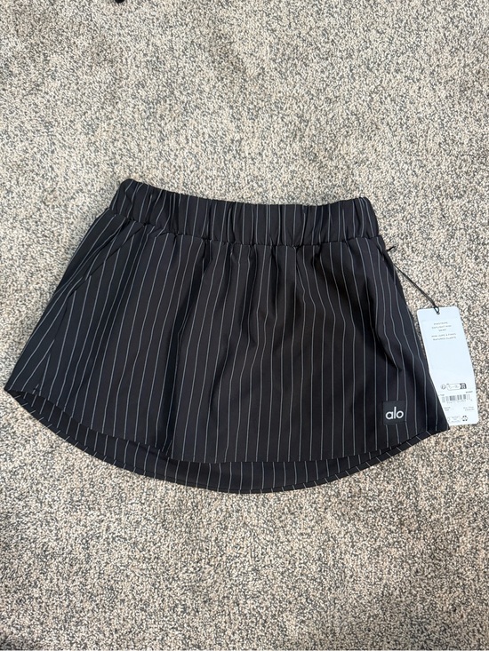 ALO Yoga Dresses & Skirts - ALO Yoga Black Pinstripe Mini Skirt
